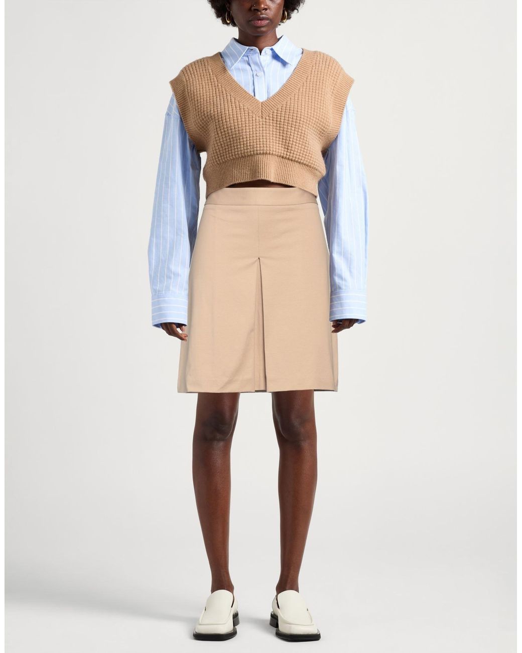 Circolo 1901 Natural Mini Skirt