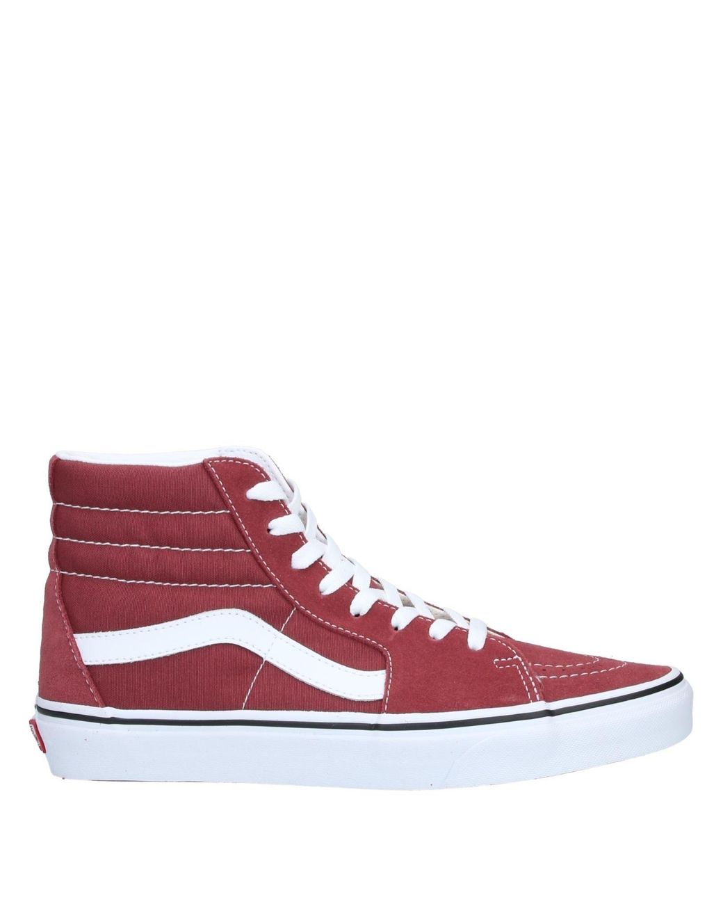 Vans Canvas High-tops & Sneakers in Brick Red (Red) for Men - Lyst