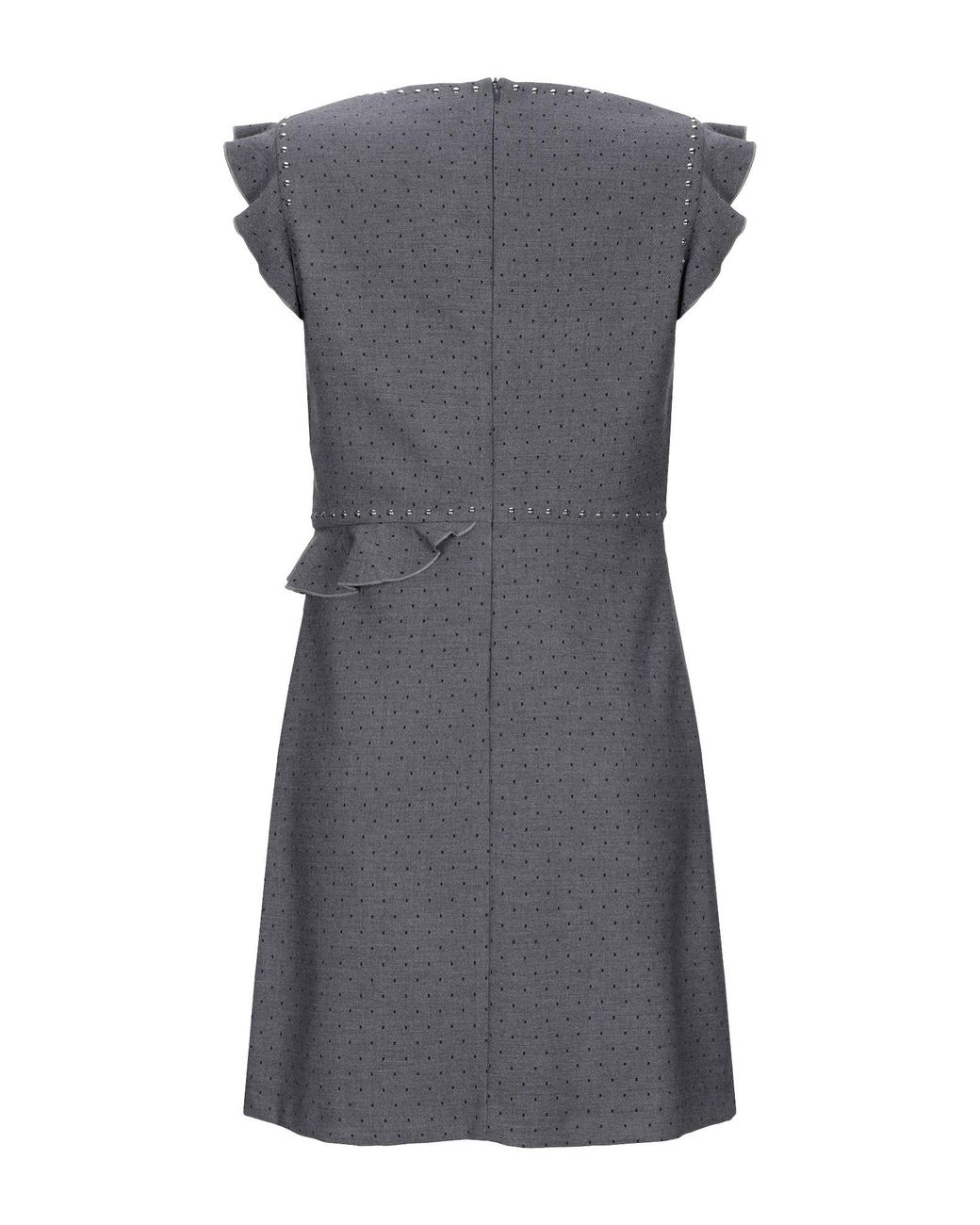 Liu Jo Gray Mini Dress Polyester, Viscose, Elastane