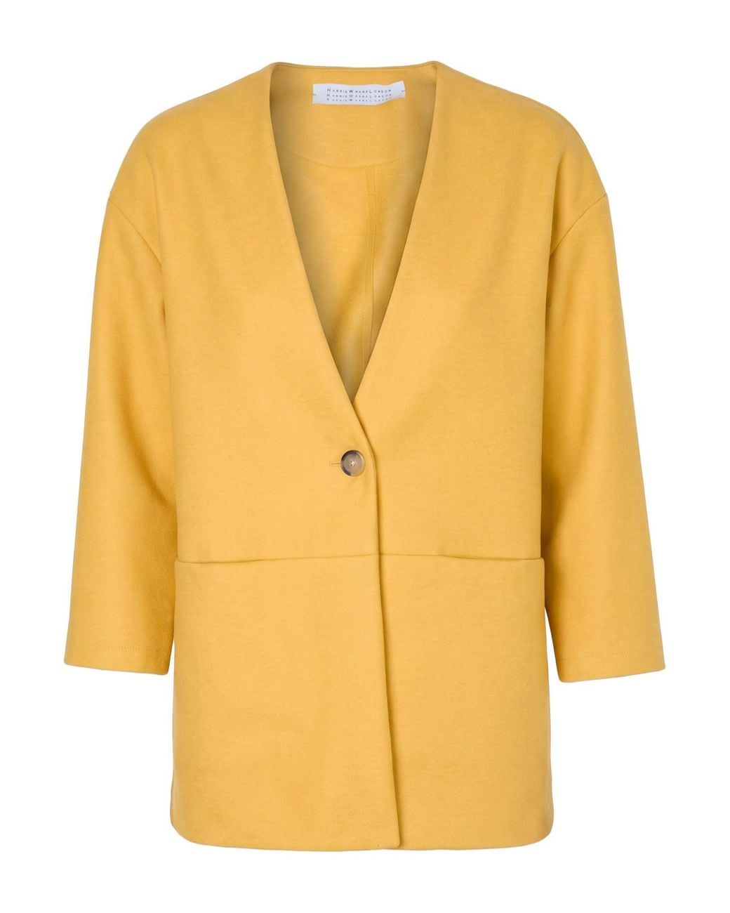 Harris Wharf London Yellow Jacket Virgin Wool