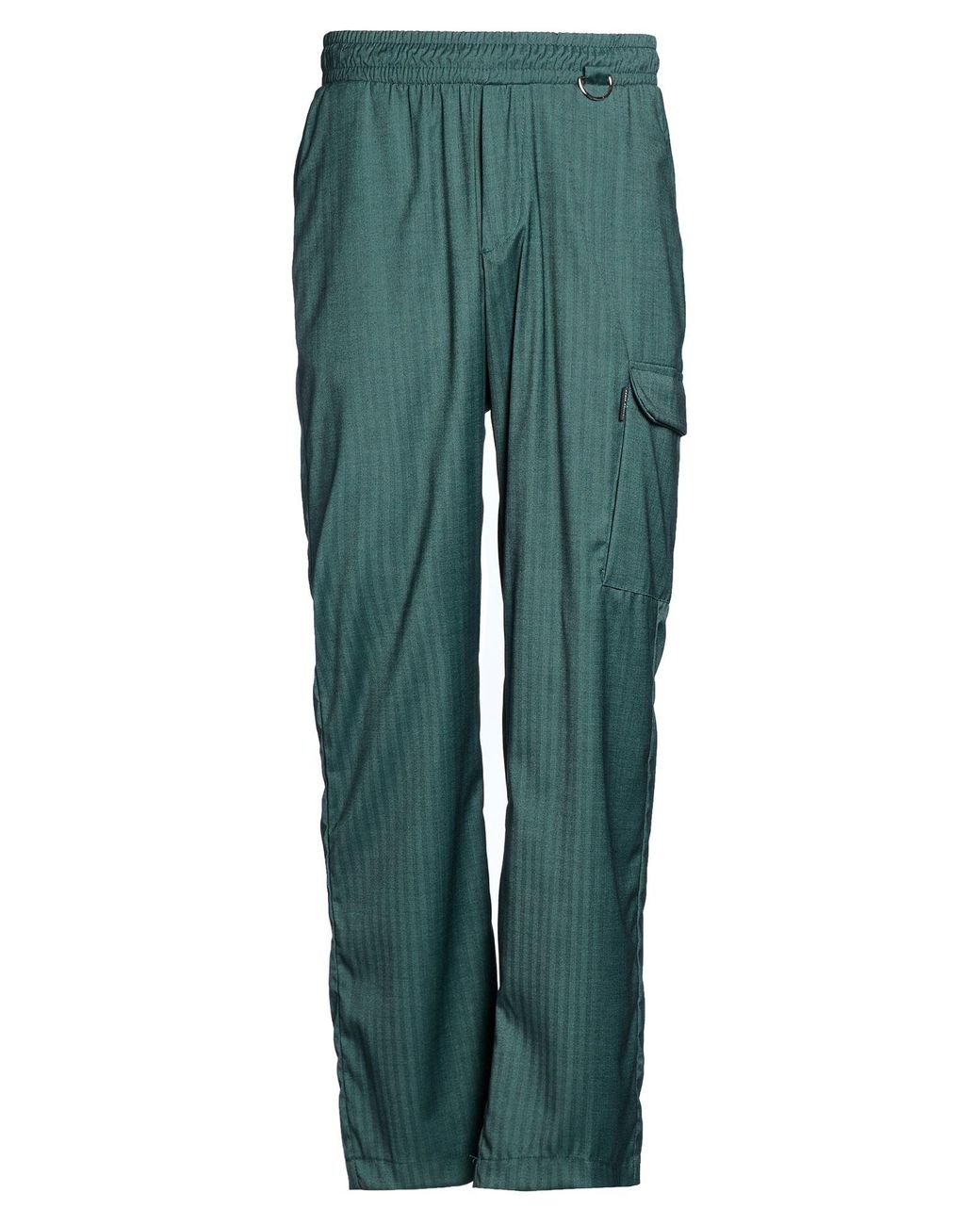 FAMILY FIRST Green Pants Polyester, Viscose, Wool, Elastane for men