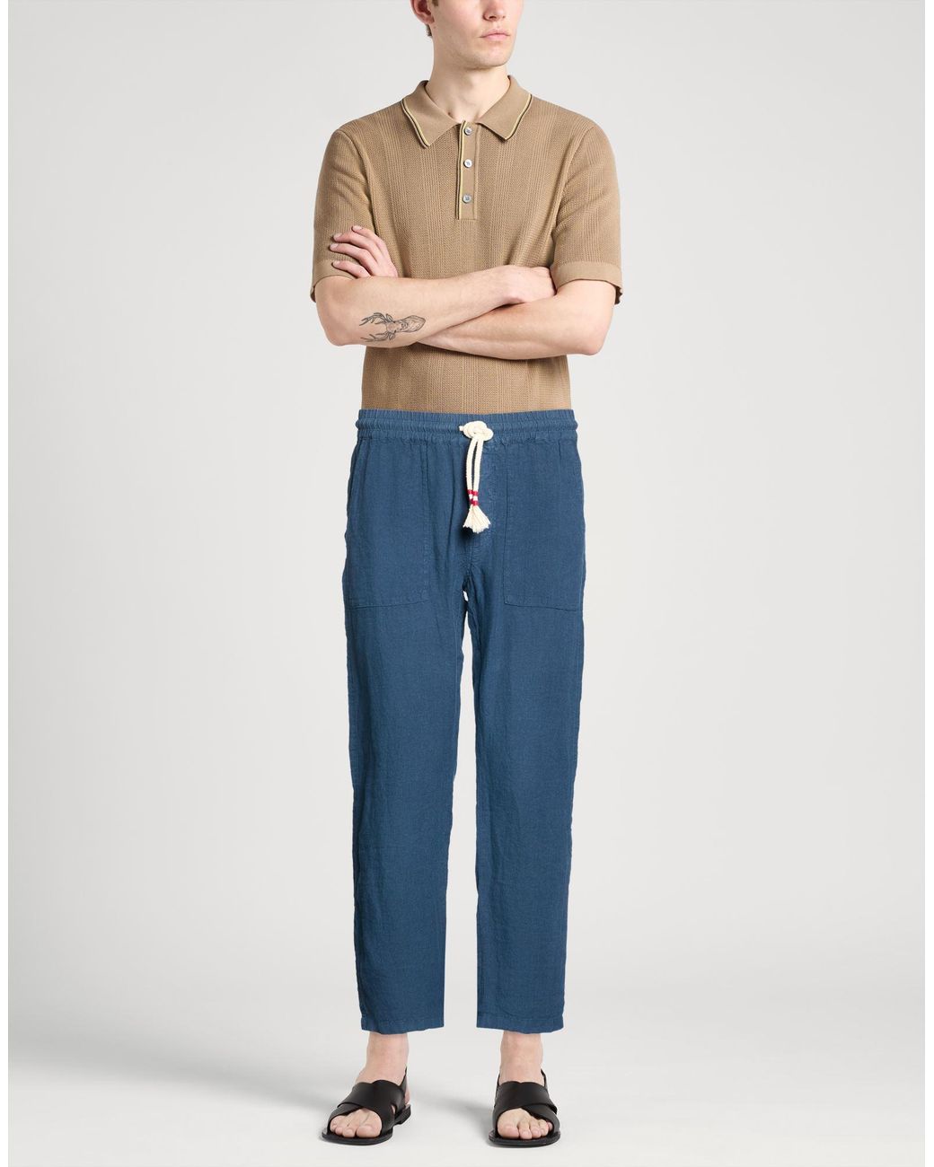 Mc2 Saint Barth Blue Trouser for men
