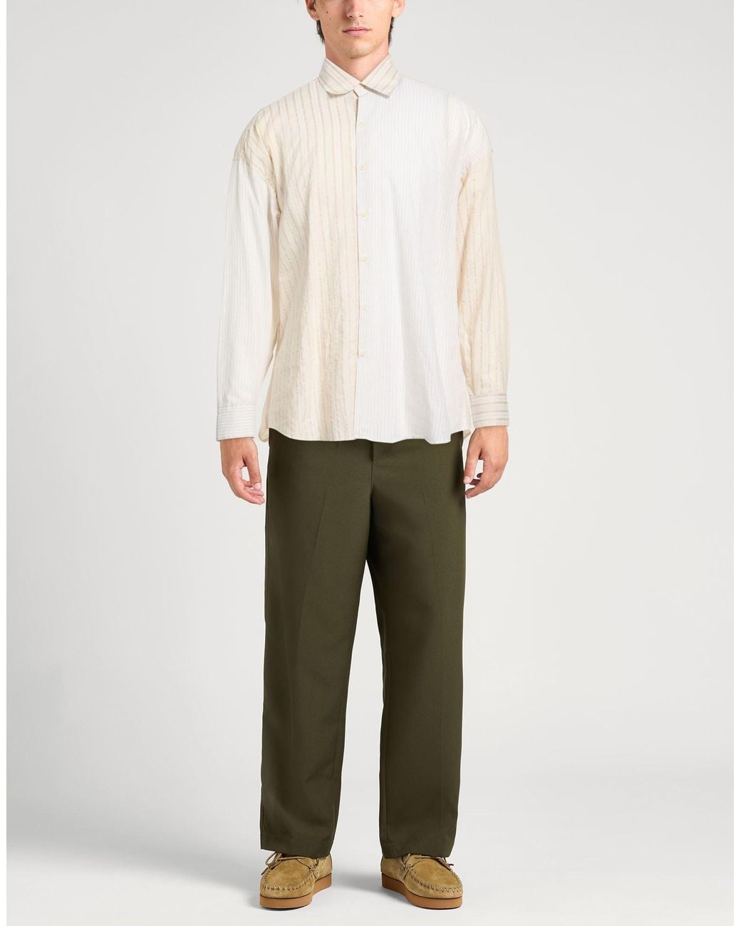 Costumein White Shirt Cotton, Silk, Linen for men