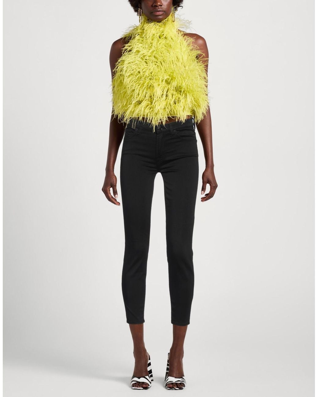 7 For All Mankind Black Jeans Cotton, Modal, Polyester, Polyurethane