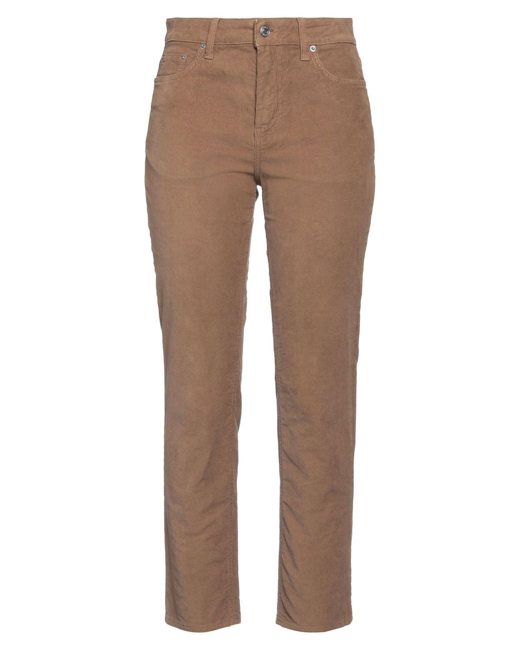 Department 5 Brown Camel Pants Cotton, Elastane