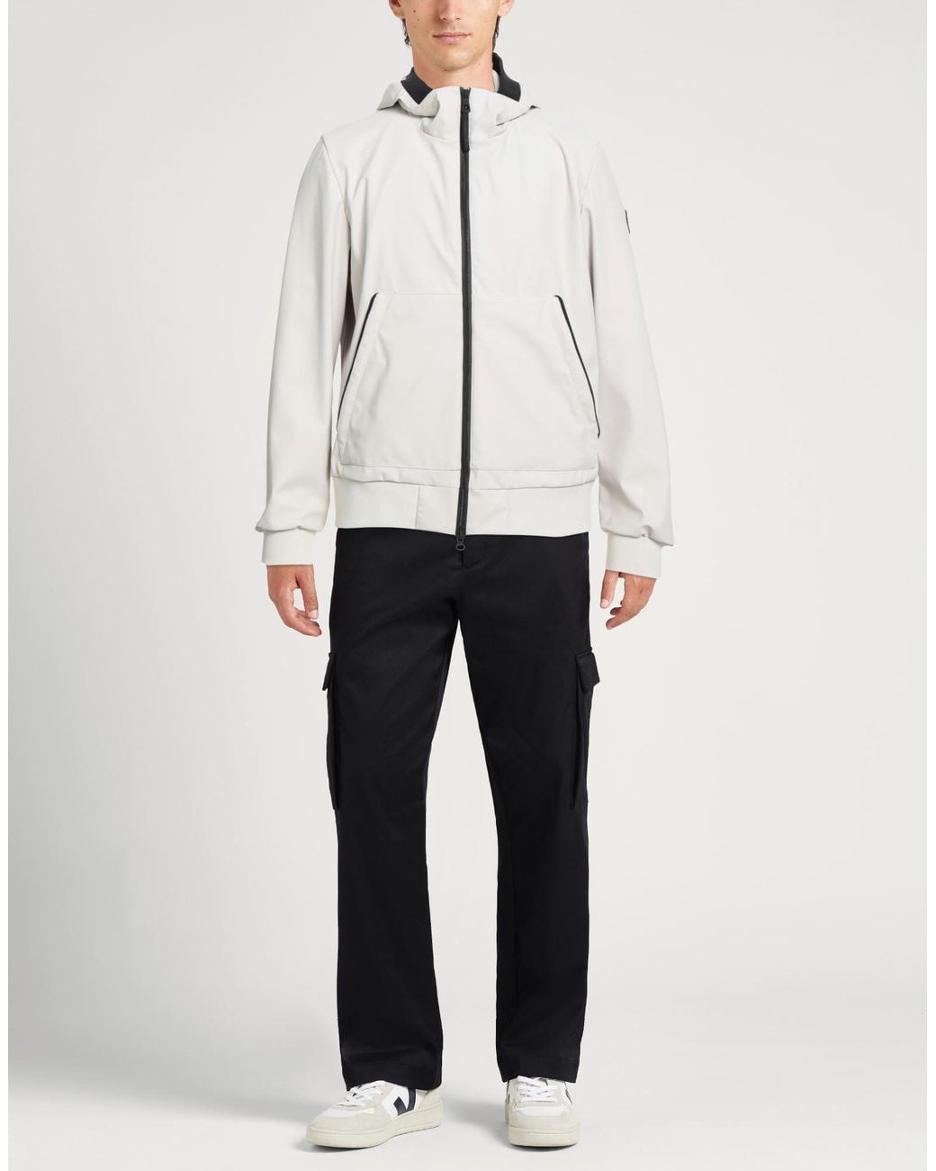 Piquadro White Jacket for men