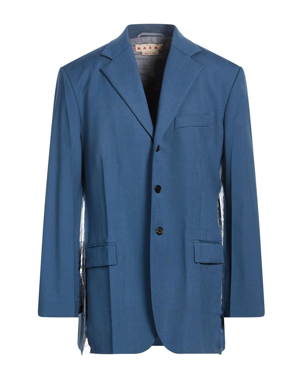 Marni Blue Azure Blazer Virgin Wool, Mohair Wool for men