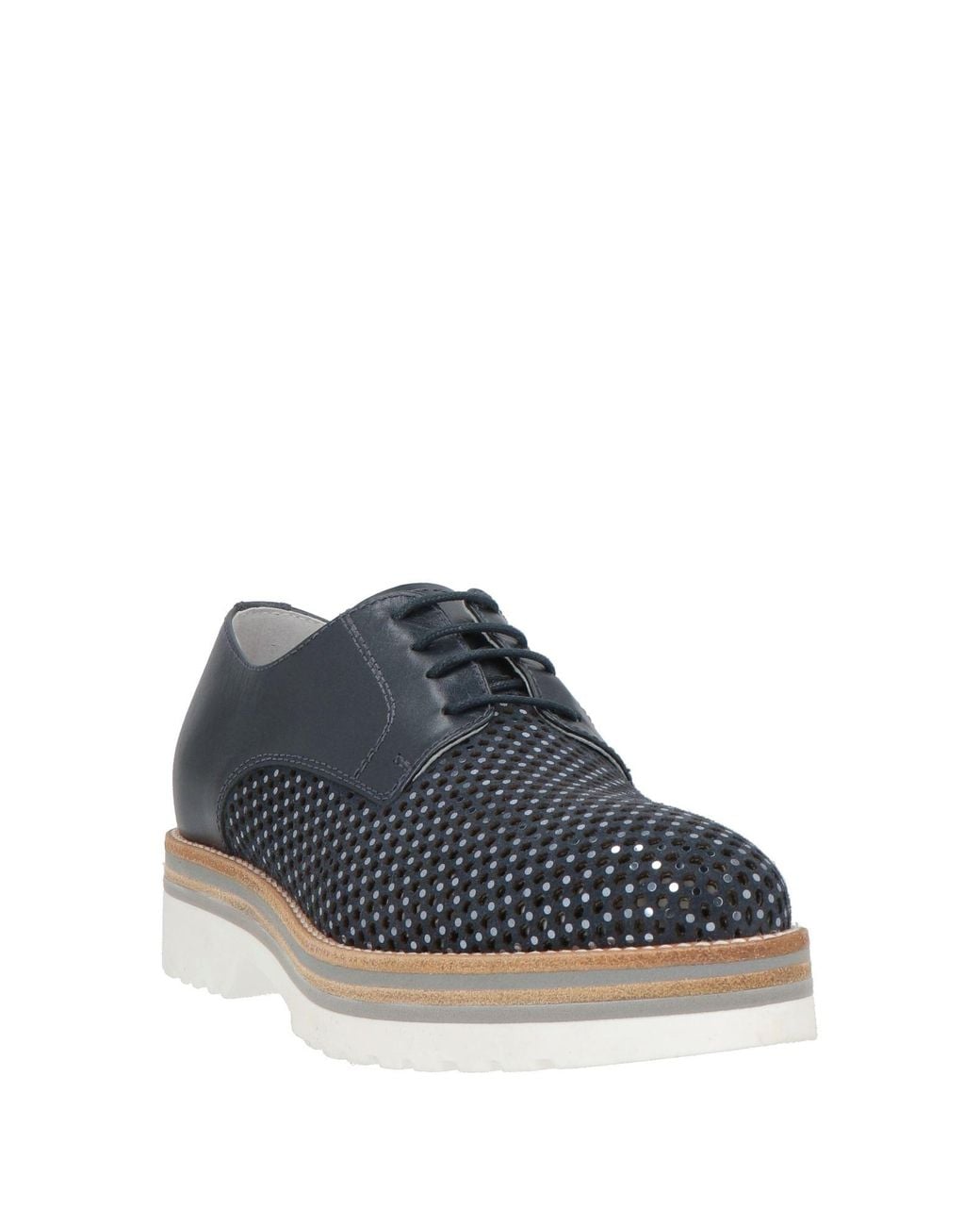 Nero Giardini Blue Midnight Lace-Up Shoes Leather