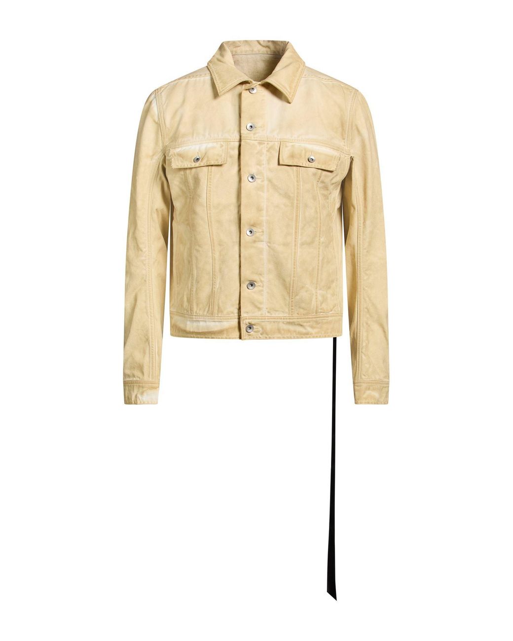 Rick Owens White Jacket Cotton for men