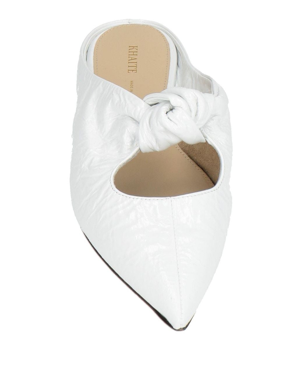 Khaite White Mules & Clogs