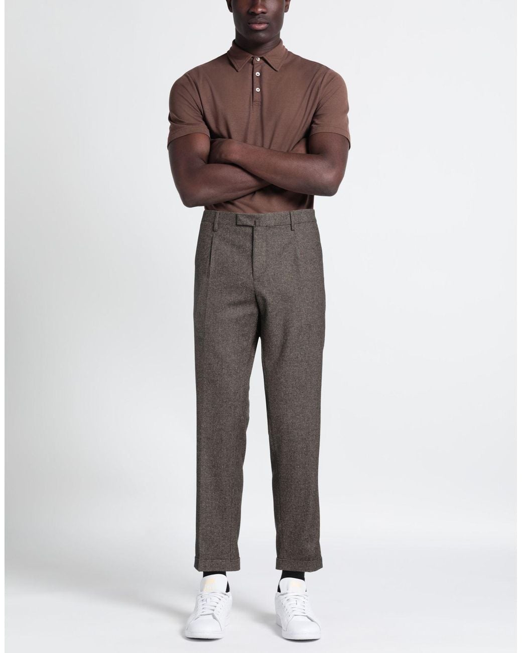 Briglia 1949 Gray Pants Virgin Wool, Polyamide, Silk, Polyester, Elastane for men