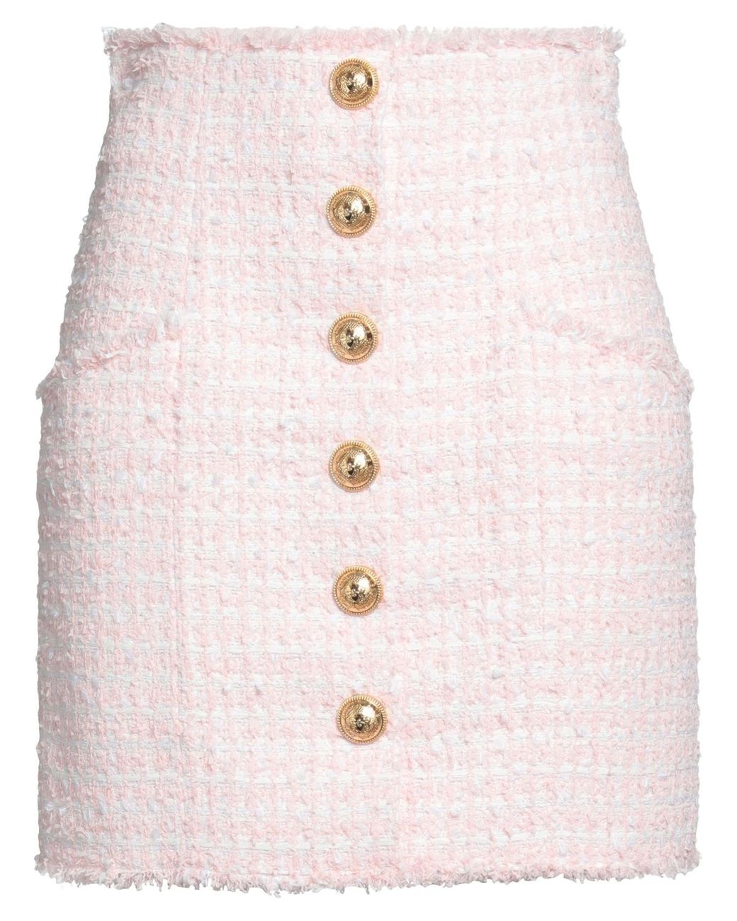 Balmain Mini Skirt in Pink | Lyst