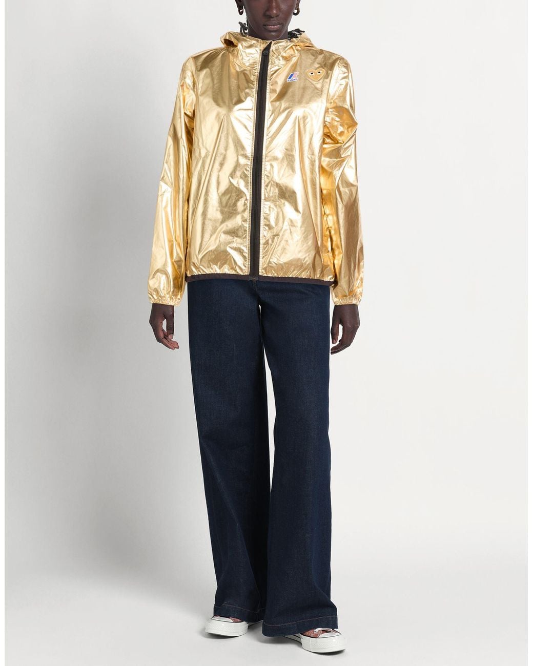 COMME DES GARCONS PLAY X K-WAY Metallic Jacket Polyamide