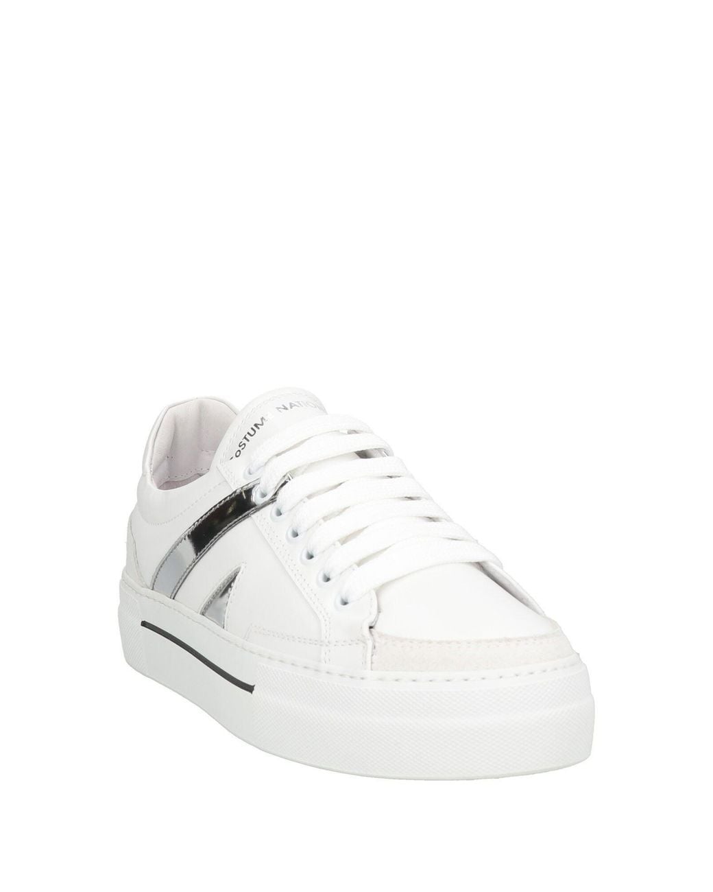 CoSTUME NATIONAL White Sneakers Leather