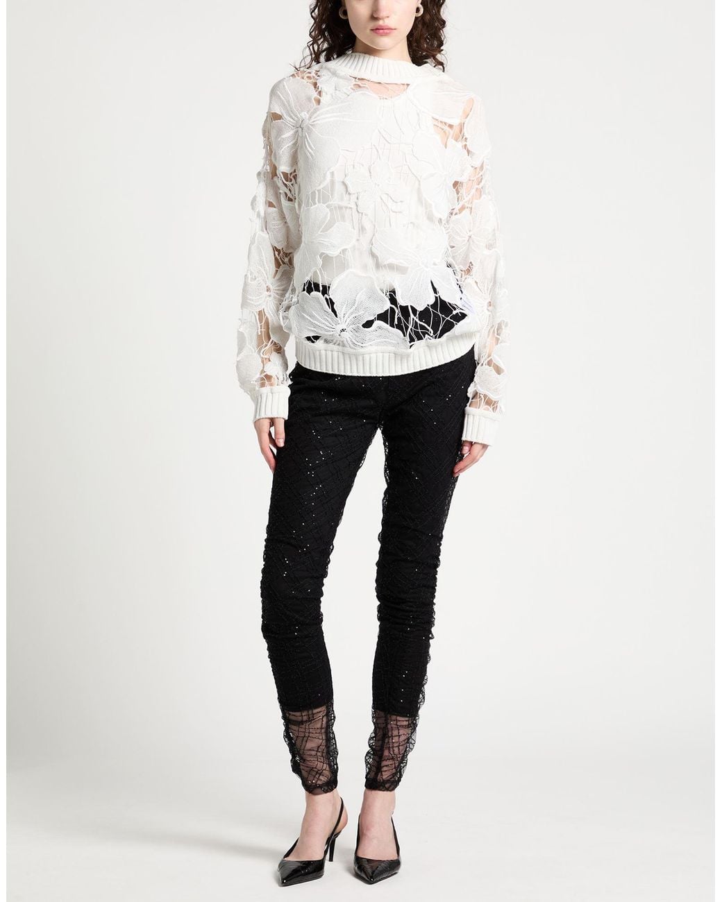 Dondup White Sweater Polyester