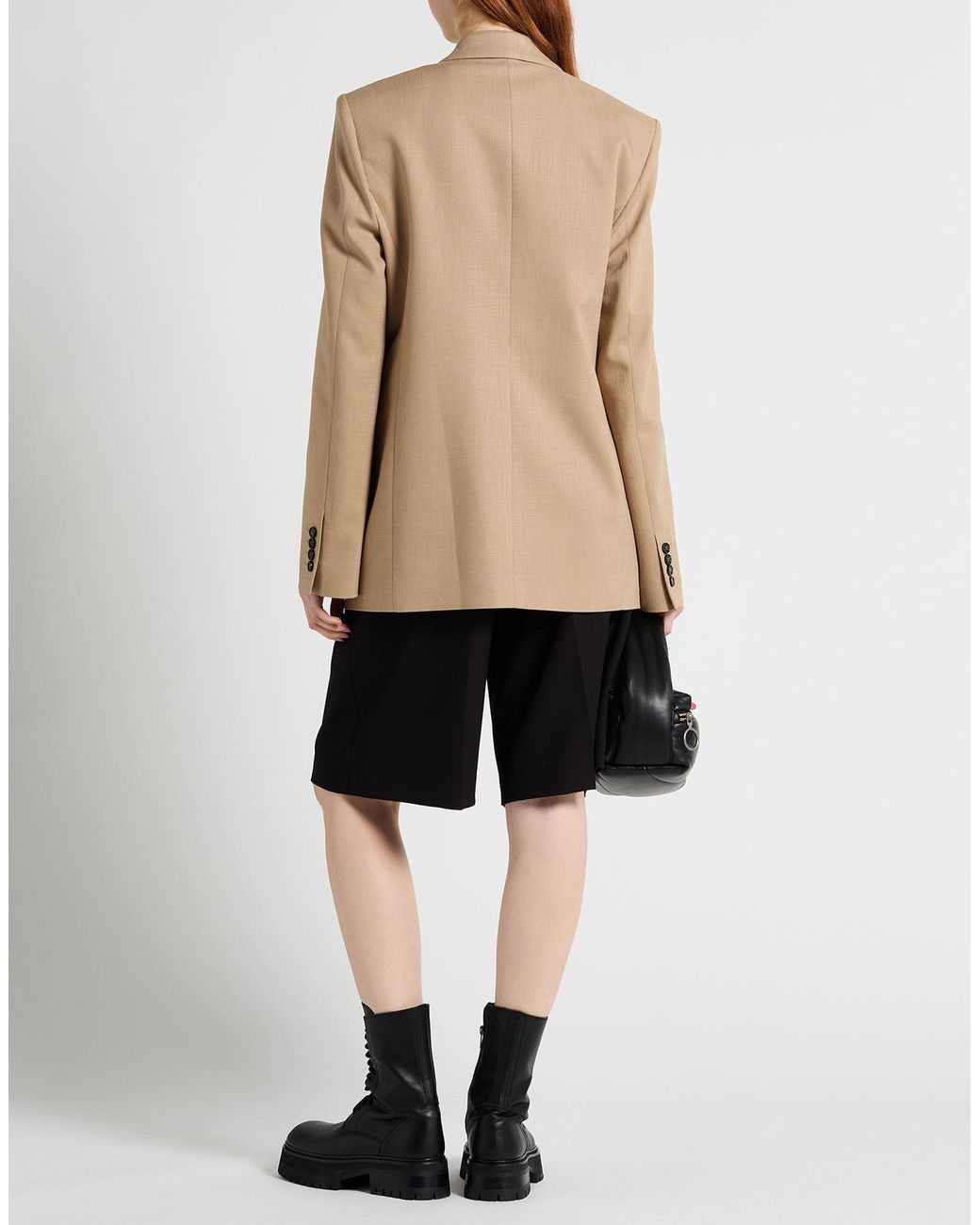 MSGM Natural Sand Blazer Viscose, Polyester, Elastane