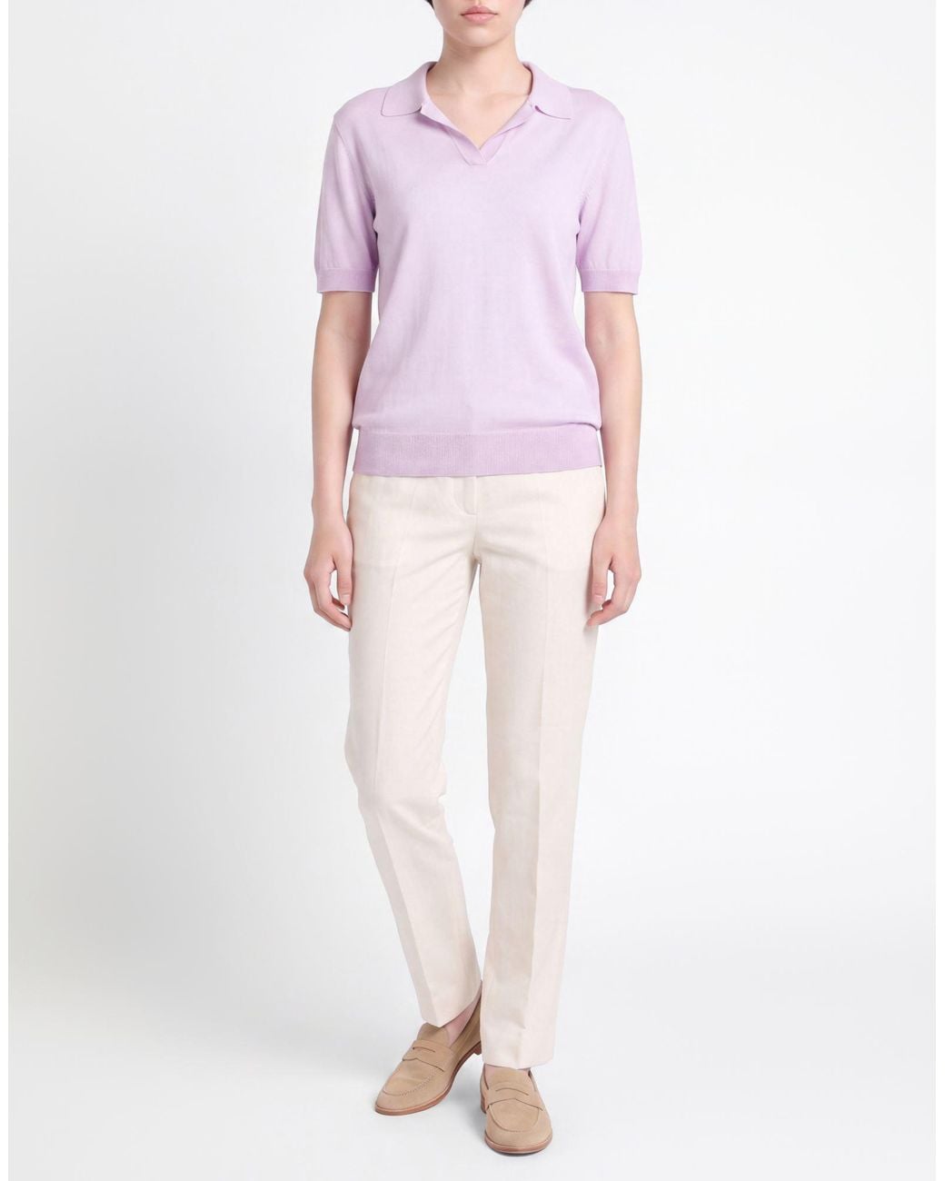 Pullover Roberto Collina en coloris Pink
