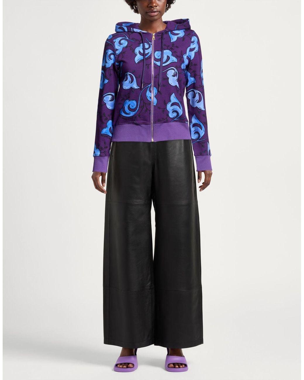 Versace Jeans Couture Blue Sweatshirt Cotton