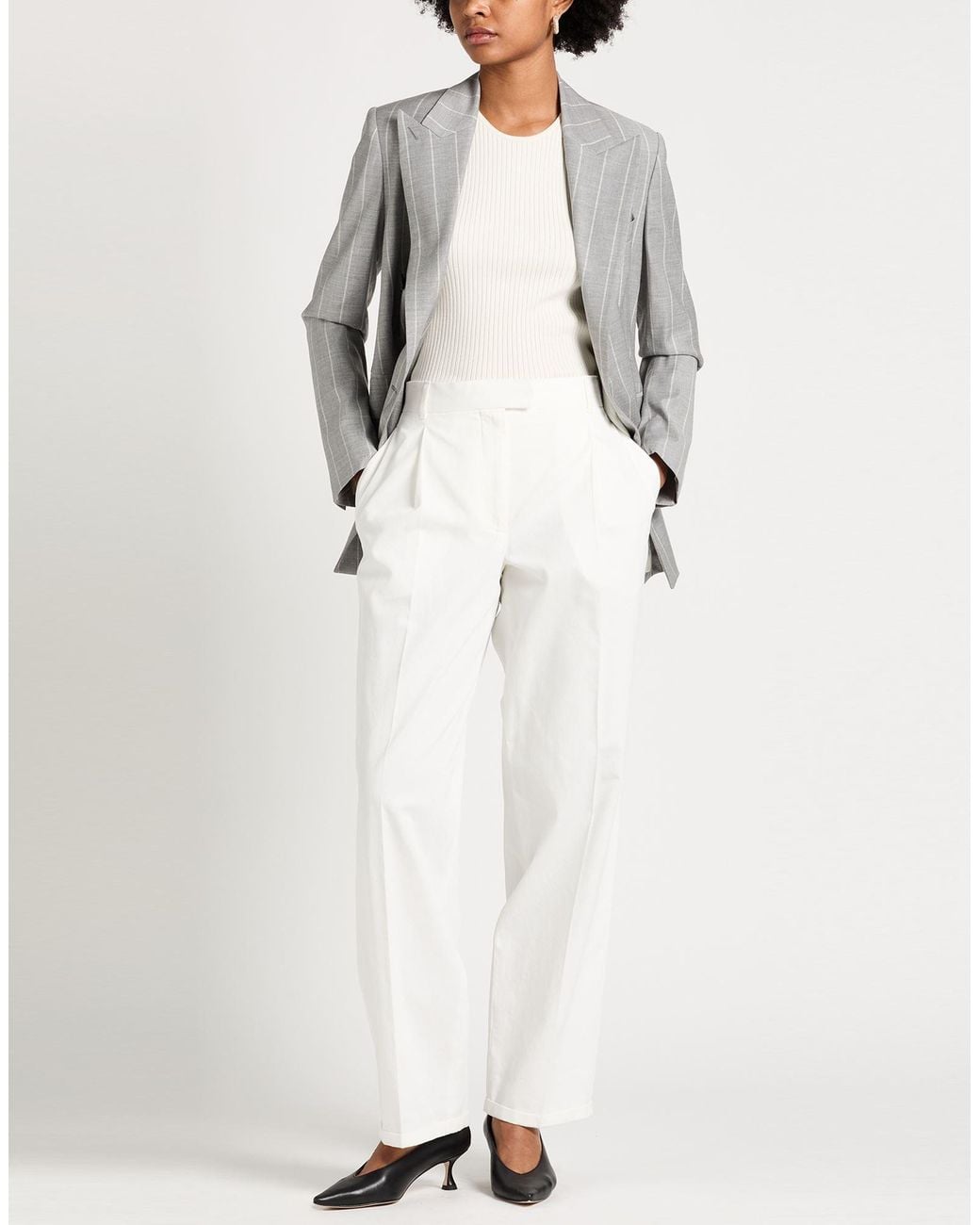 The Row White Trouser