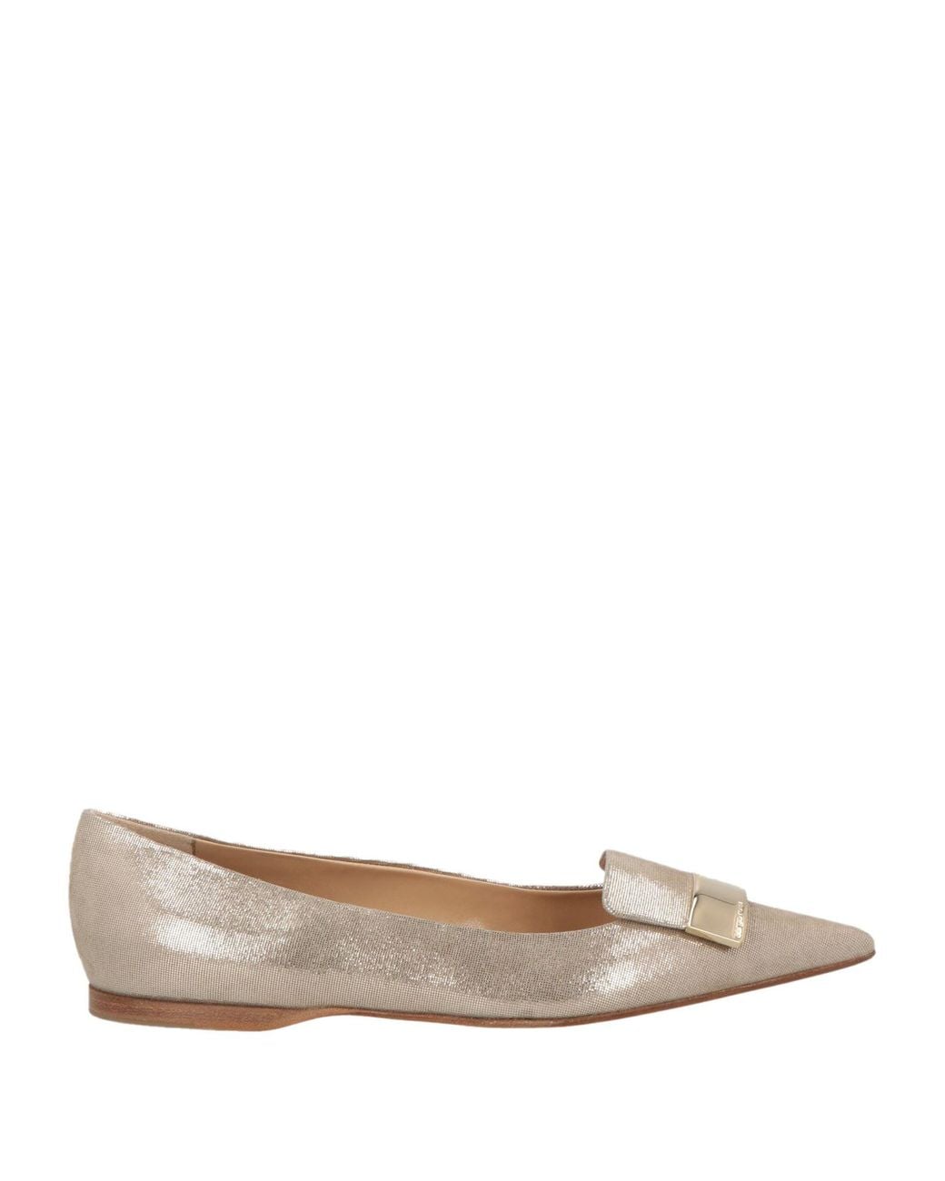 Sergio Rossi White Ballet Flats