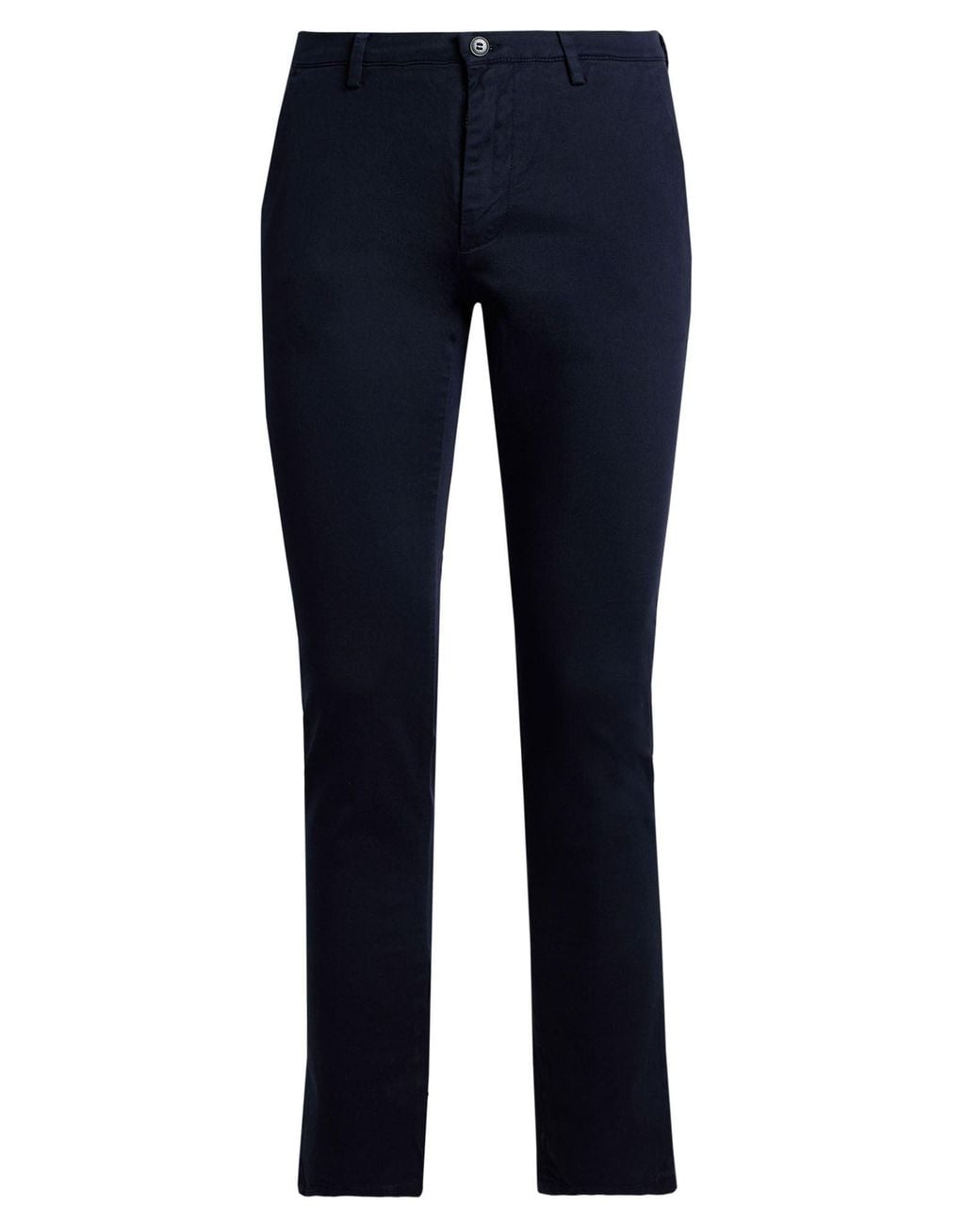 Brian Dales Blue Pants Cotton, Elastane for men