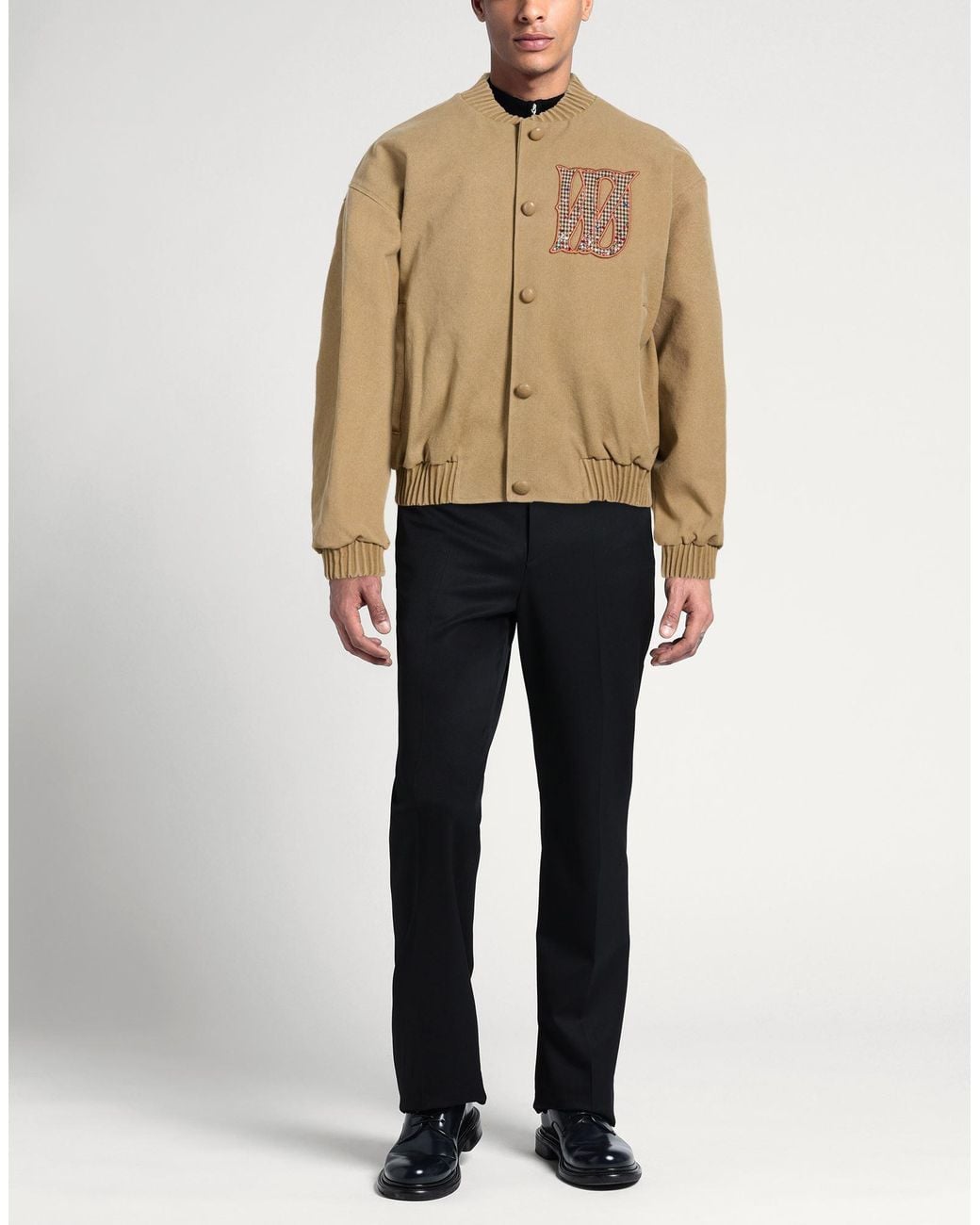 we11done Natural Jacket Polyester, Cotton, Rayon for men