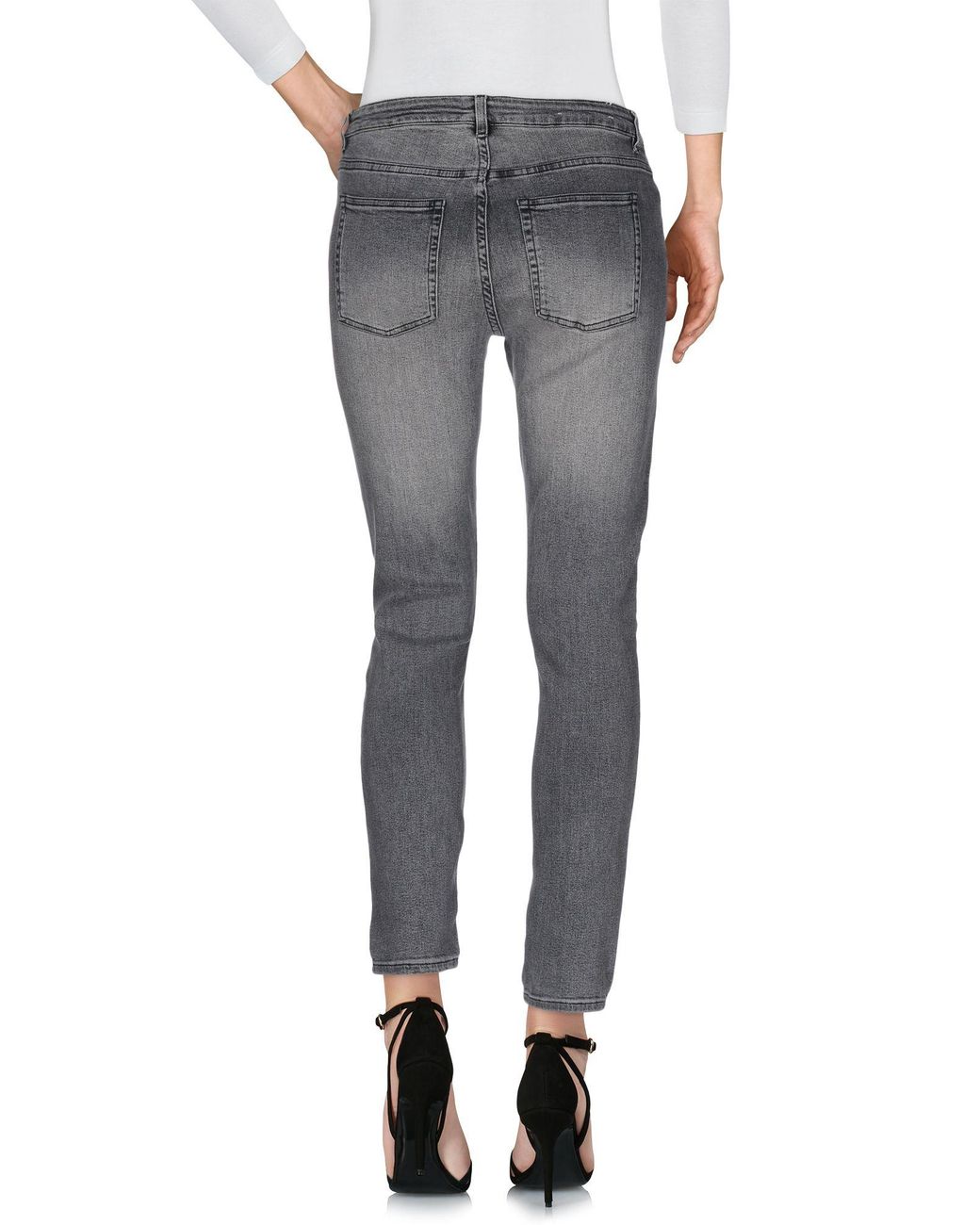 Acne Gray Jeans Cotton, Modal, Polyester