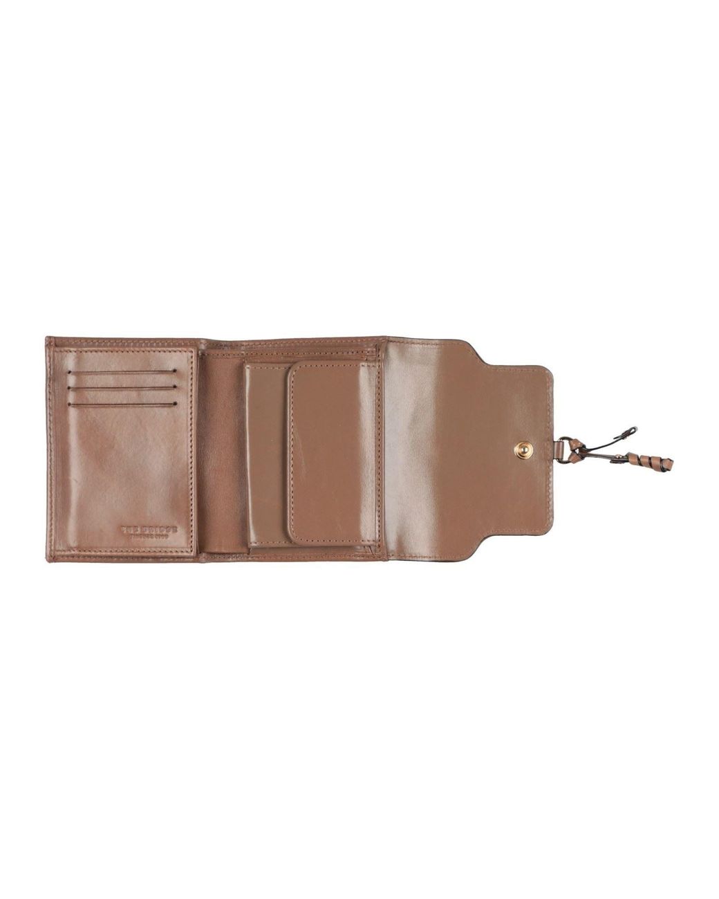 The Bridge Brown Khaki Wallet Leather