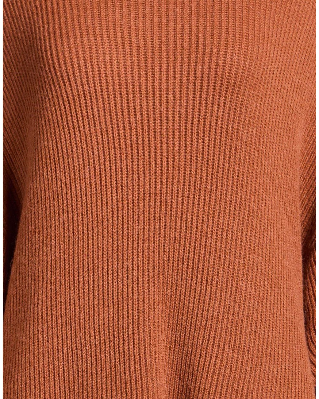 Closed Brown Rust Turtleneck Polyacrylic, Alpaca Wool, Wool