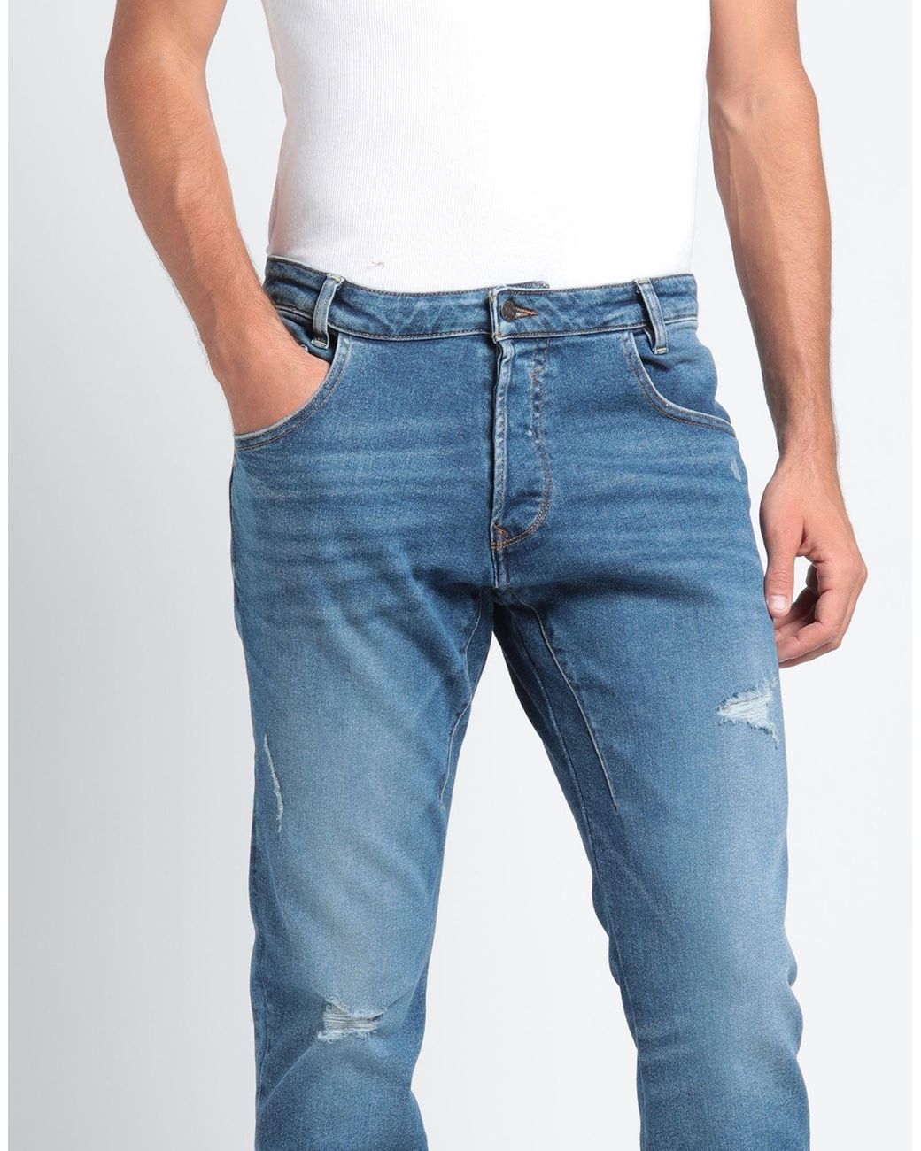 Guess Blue Denim Pants for men