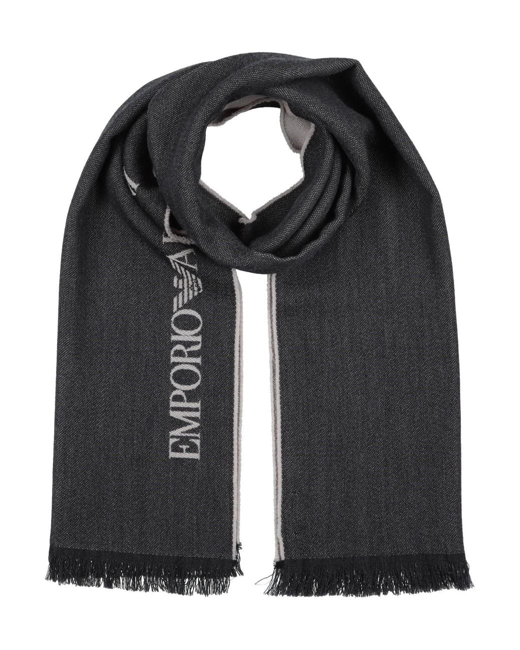Emporio Armani Black Scarves for men