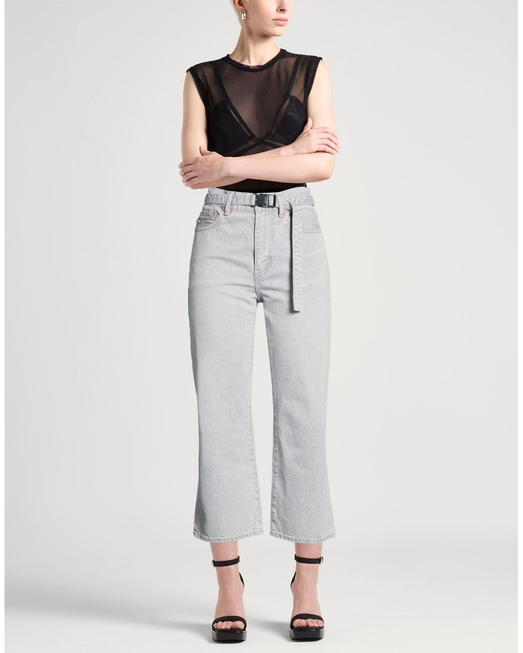Sacai Gray Jeans Cotton