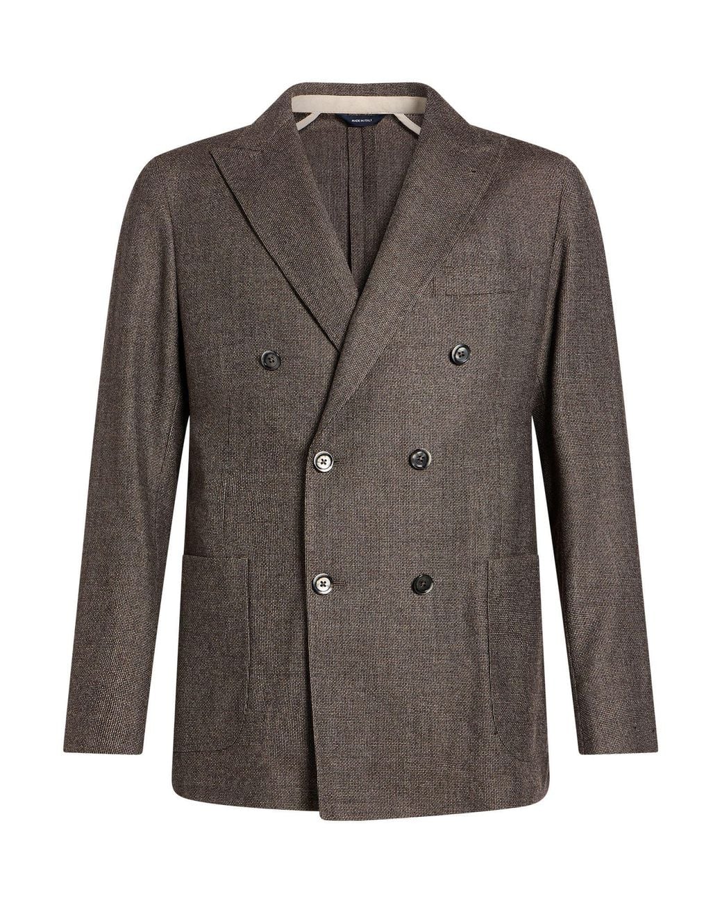 Tombolini Brown Blazer Virgin Wool, Viscose for men