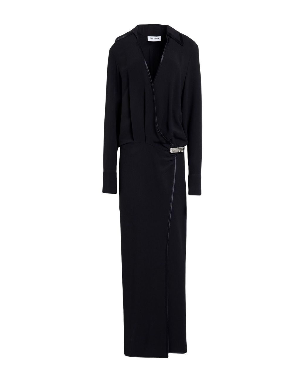 The Attico Black Maxi Dress Acetate, Viscose