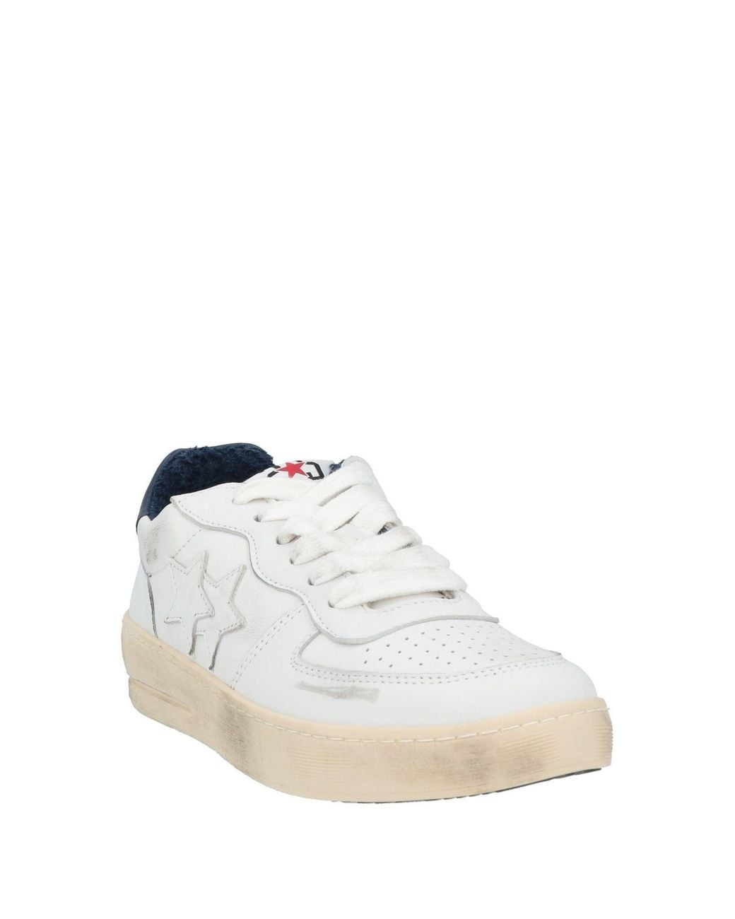 2 Star White Sneakers Leather for men