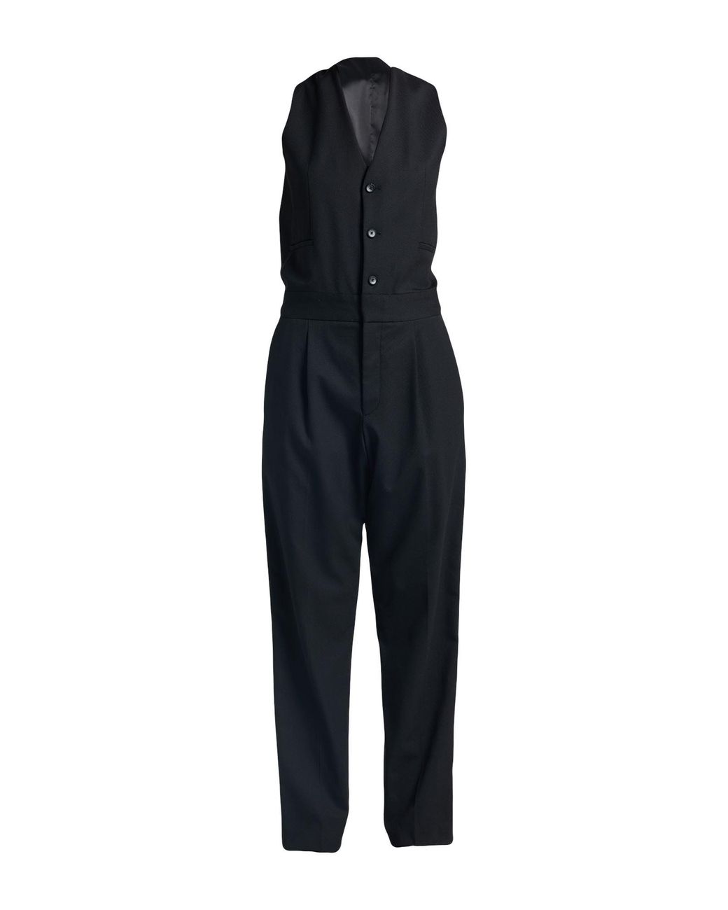 HUGO Blue Jumpsuit Wool, Polyester, Elastane
