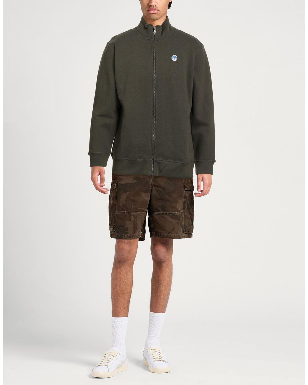 North Sails Green Sweatshirt Cotton for men
