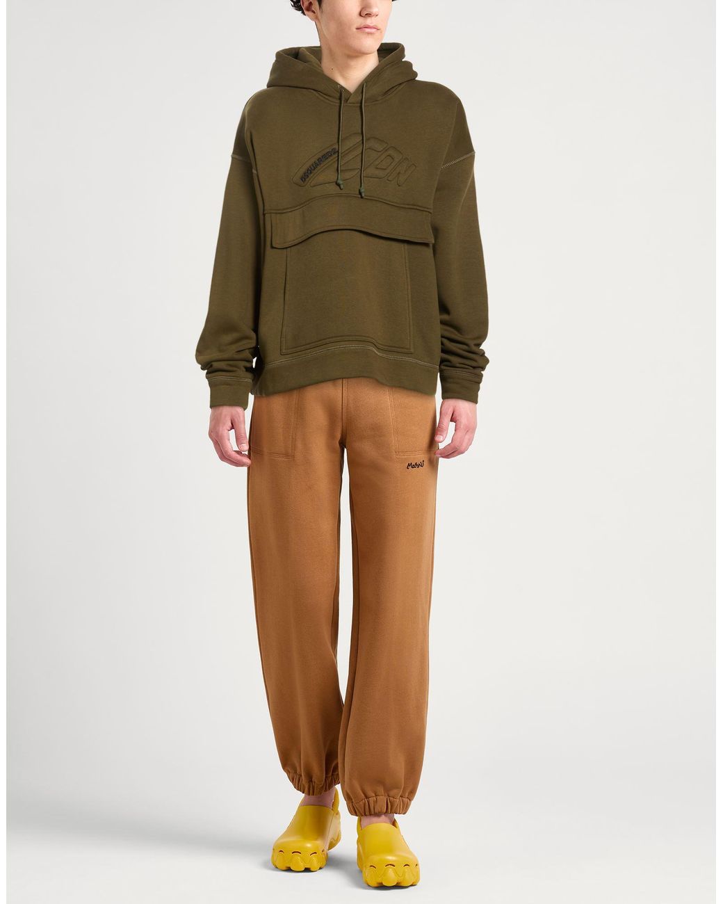 DSquared² Green Sweatshirt Cotton, Polyester for men