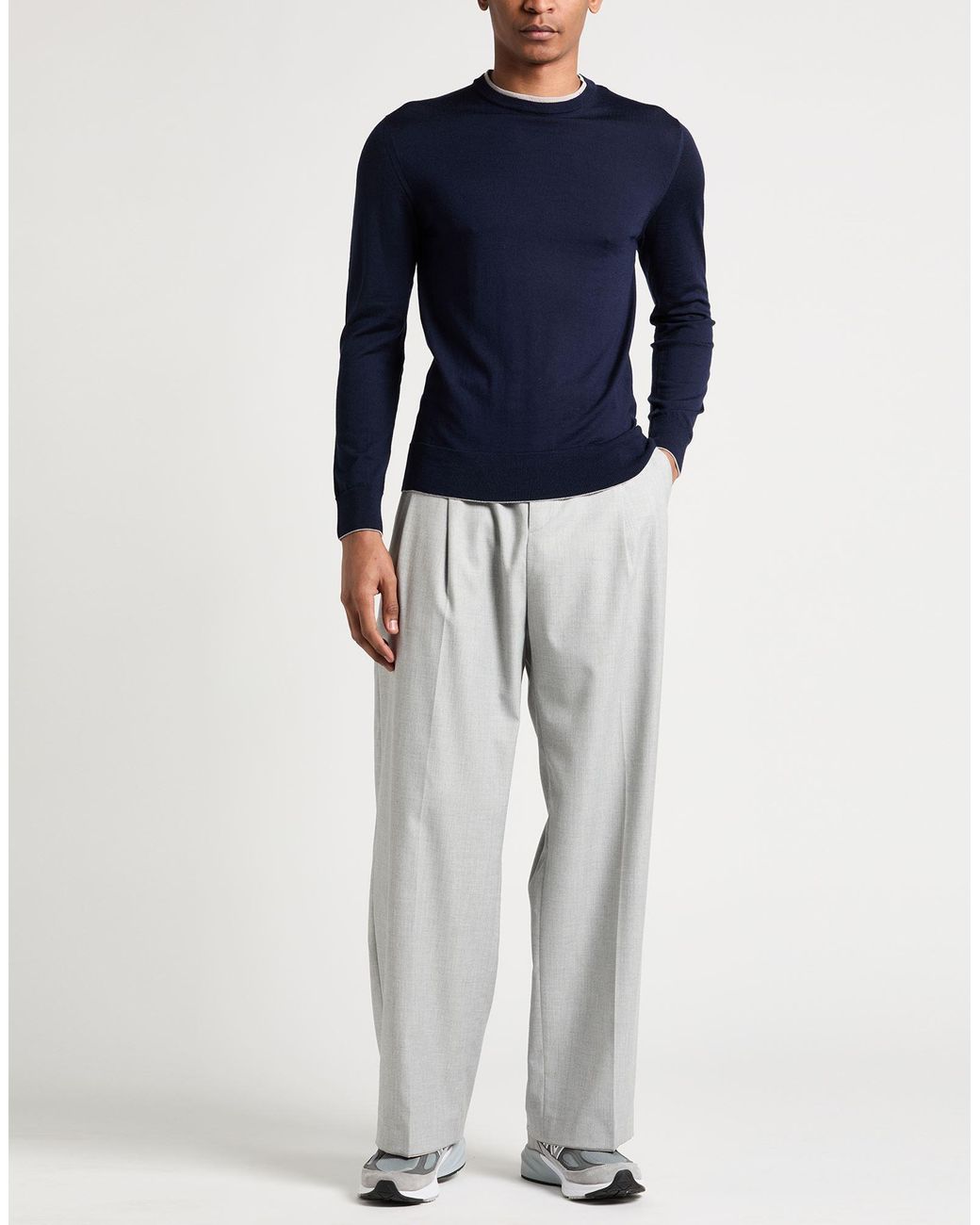 Eleventy Blue Midnight Sweater Wool, Silk for men