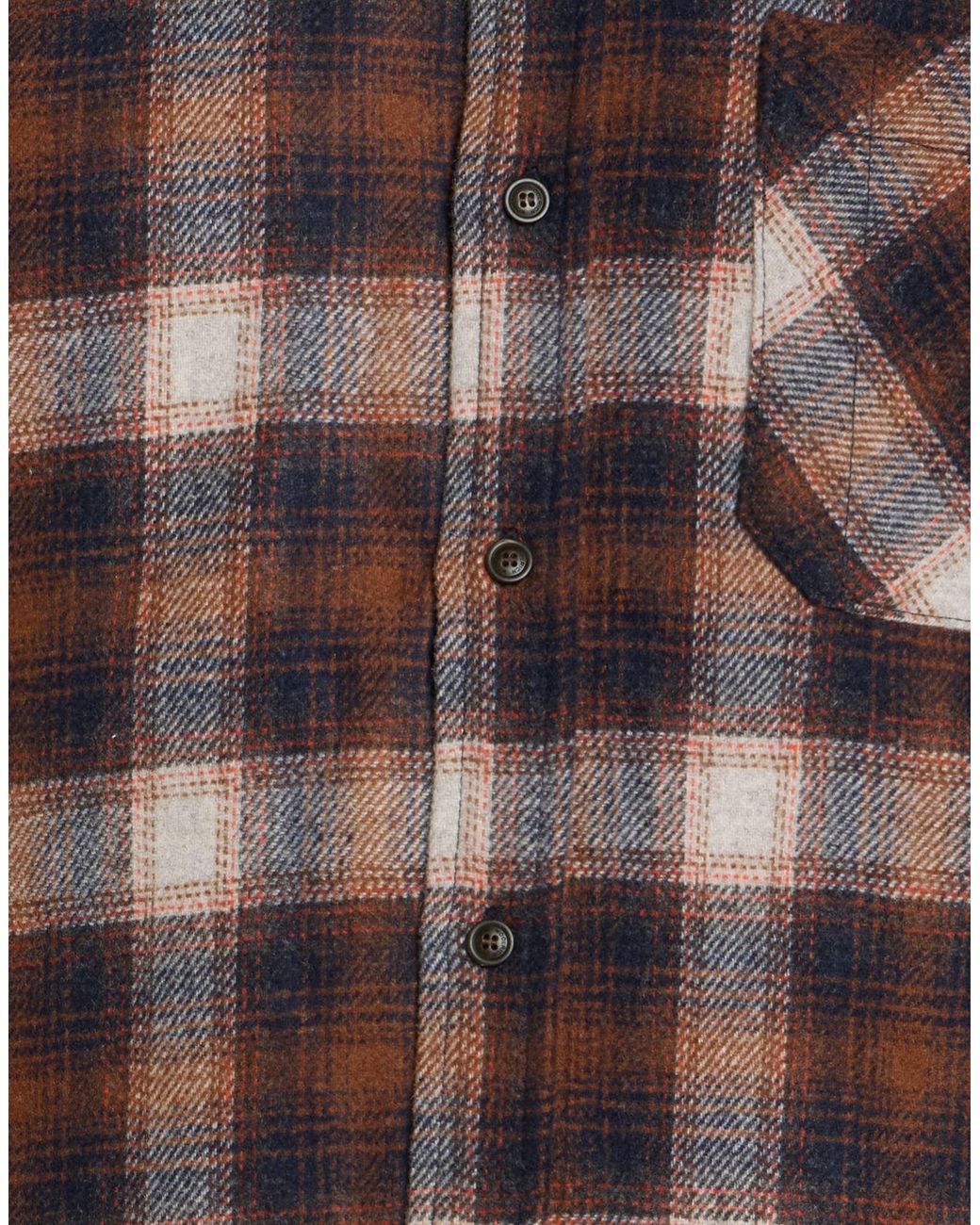 Woolrich Brown Shirt Wool, Polyester, Polyamide for men