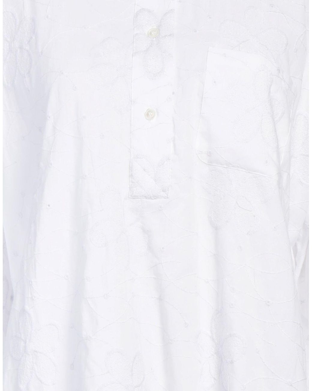 Caliban White Top Cotton, Elastane