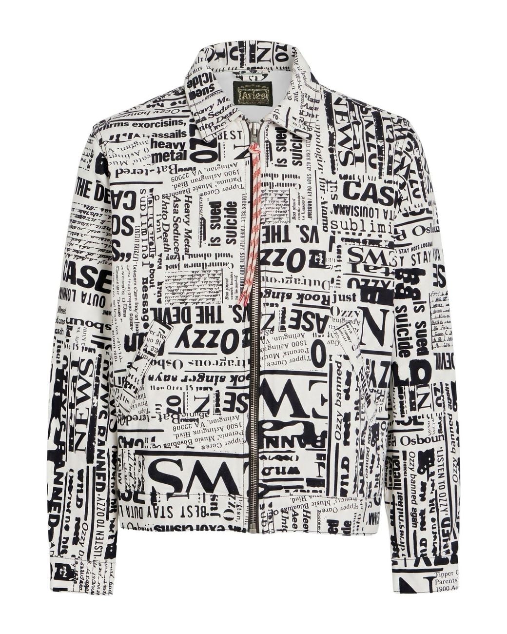 Aries White Denim Outerwear Cotton for men