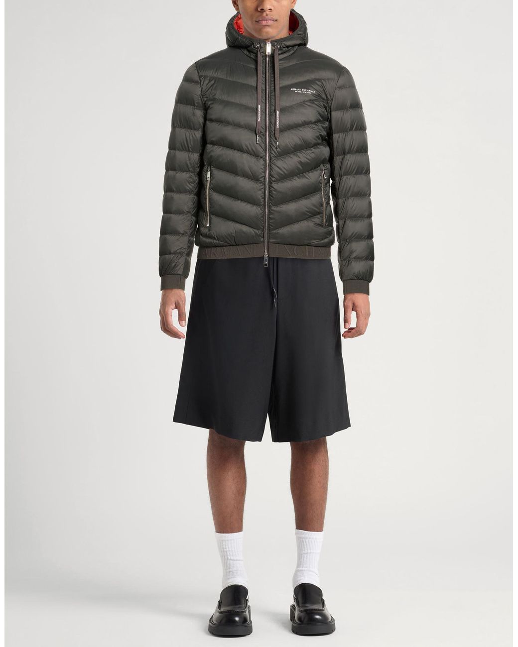 ARMANI EXCHANGE Gray Puffers for men