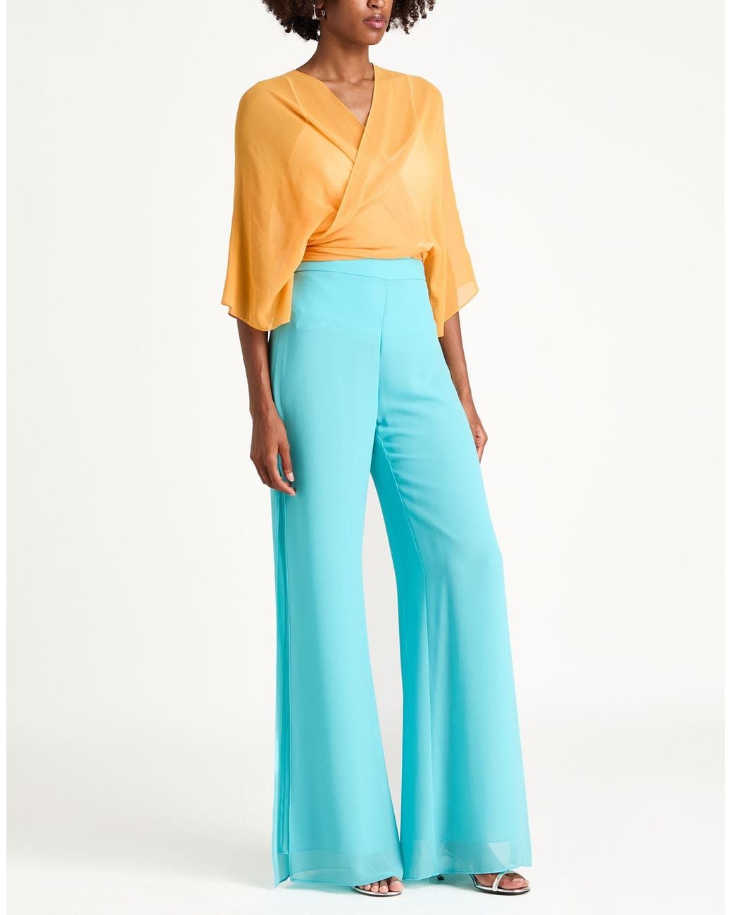 Camilla Blue Pants Polyester