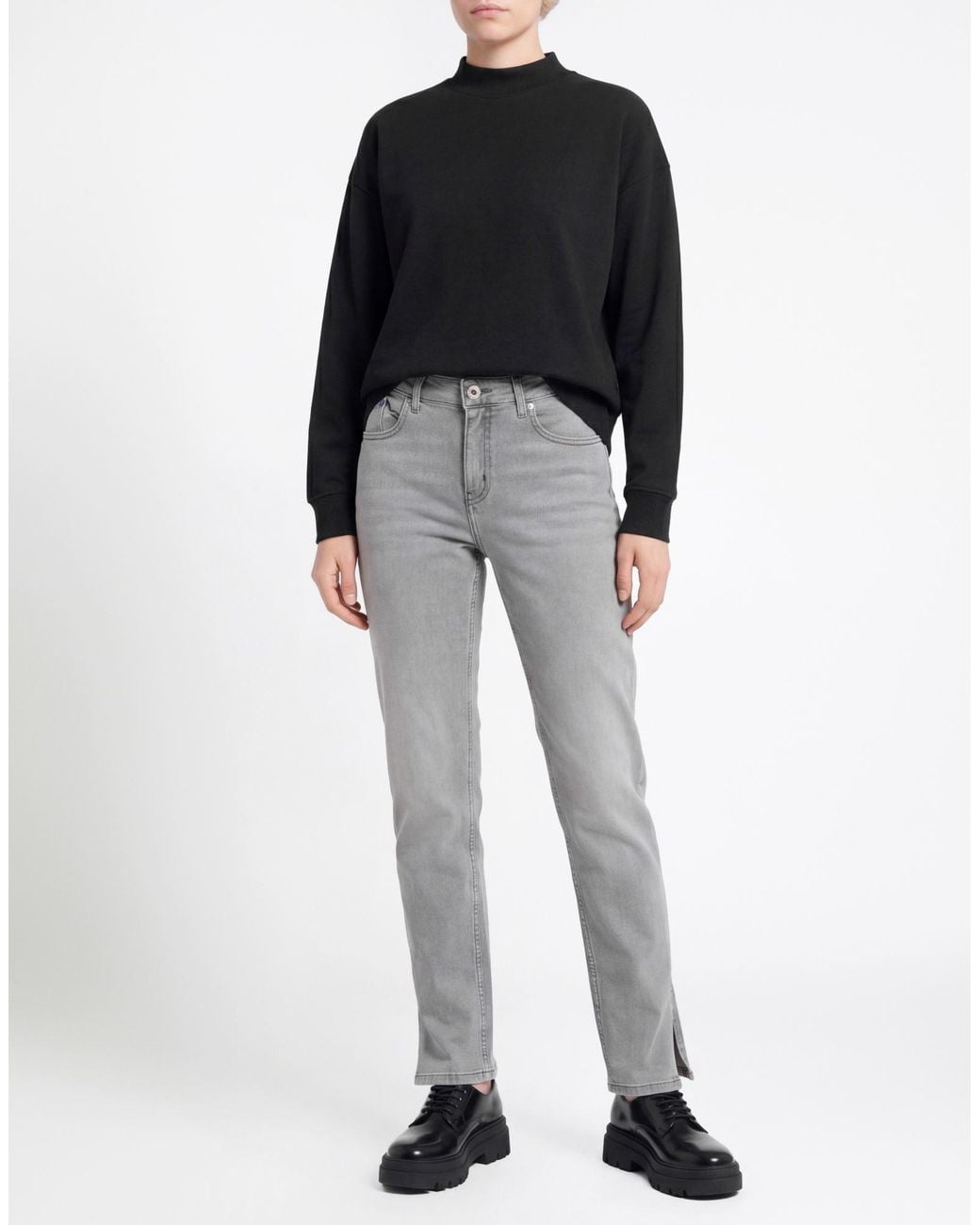 Karl Lagerfeld Gray Jeans Cotton, Elastane