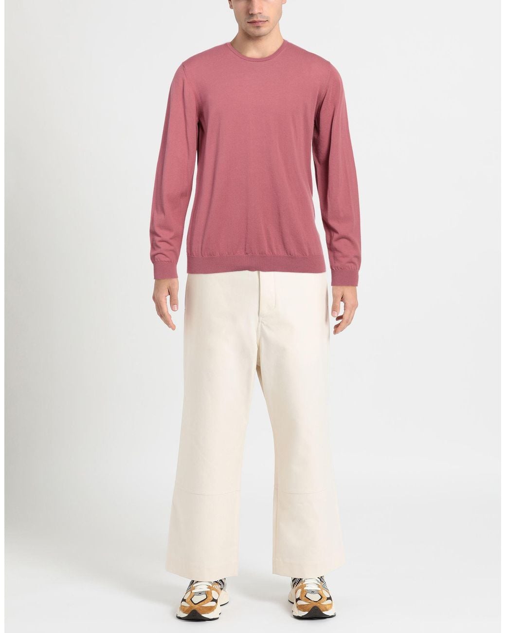 Roberto Collina Pink Sweater for men