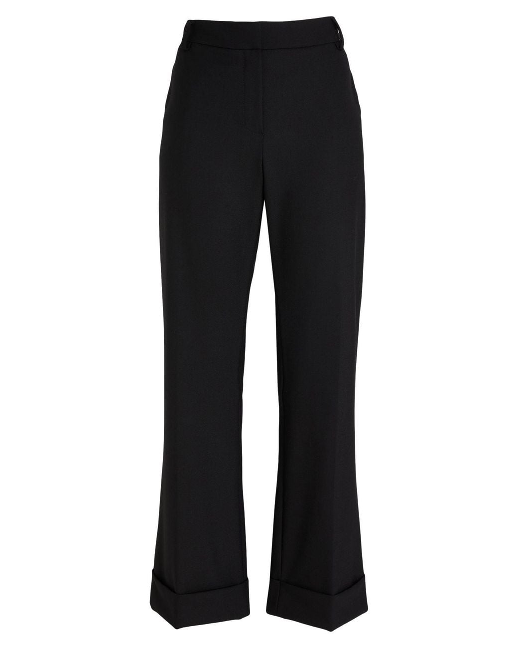 True Royal Black Pants Polyester, Virgin Wool, Elastane