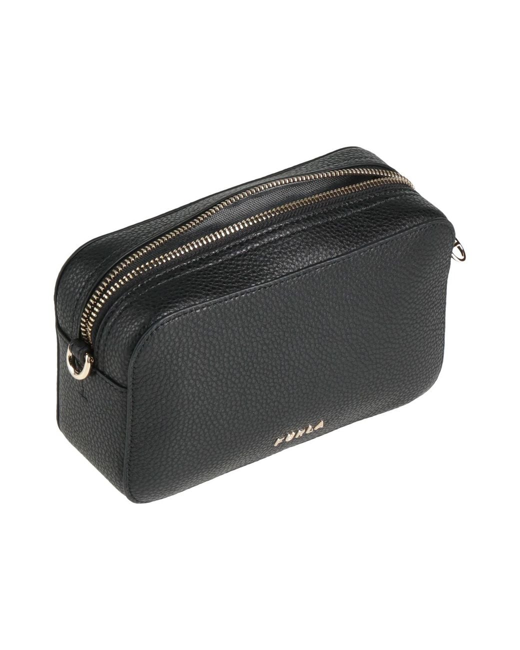 Furla Black Cross-Body Bag Leather