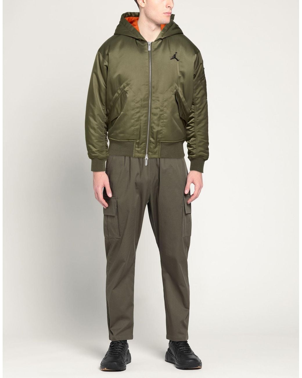 Nike Green Military Jacket Polyester for men