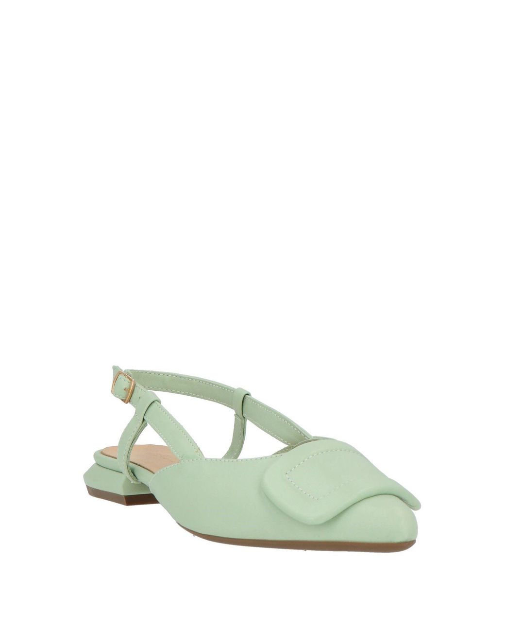 Hersuade Green Light Ballet Flats Leather